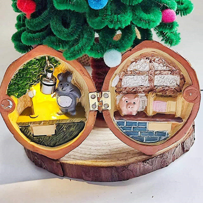 Mini Miniature Walnut World Resin Crafts