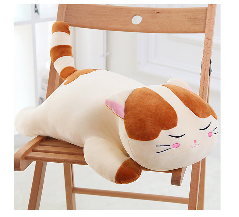 Snooze Cat Plush Toy, Kitten Doll, Down Cotton Pillow, Scratching Machine Doll