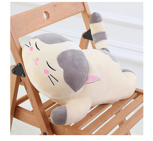 Snooze Cat Plush Toy, Kitten Doll, Down Cotton Pillow, Scratching Machine Doll