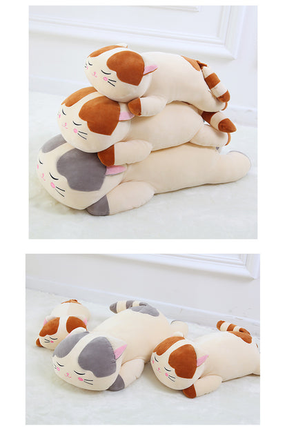 Snooze Cat Plush Toy, Kitten Doll, Down Cotton Pillow, Scratching Machine Doll