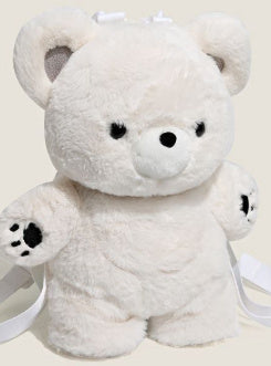 Bear Cute Plush Bag Versatile College Single Double-shoulder Bag