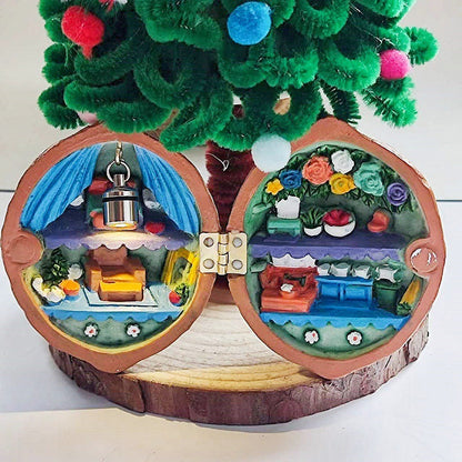 Mini Miniature Walnut World Resin Crafts