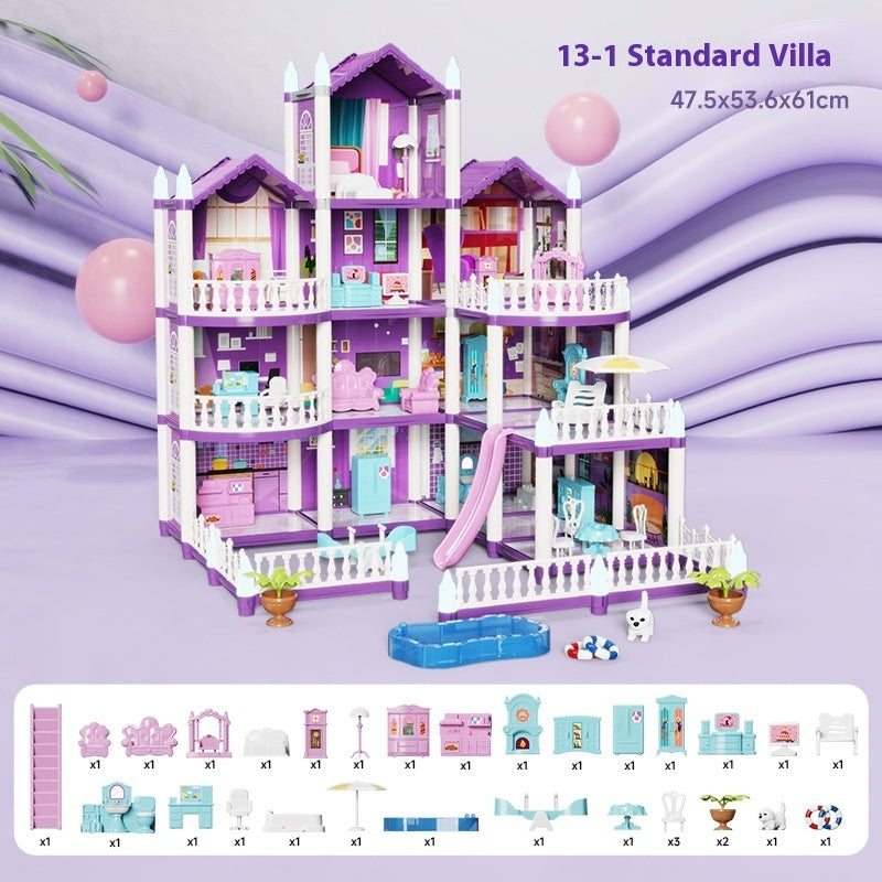 Princess Castle Villa Doll House Simulation House