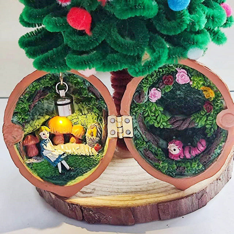 Mini Miniature Walnut World Resin Crafts