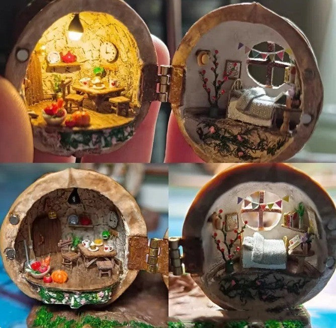 World Miniature Room Ornaments In Walnut