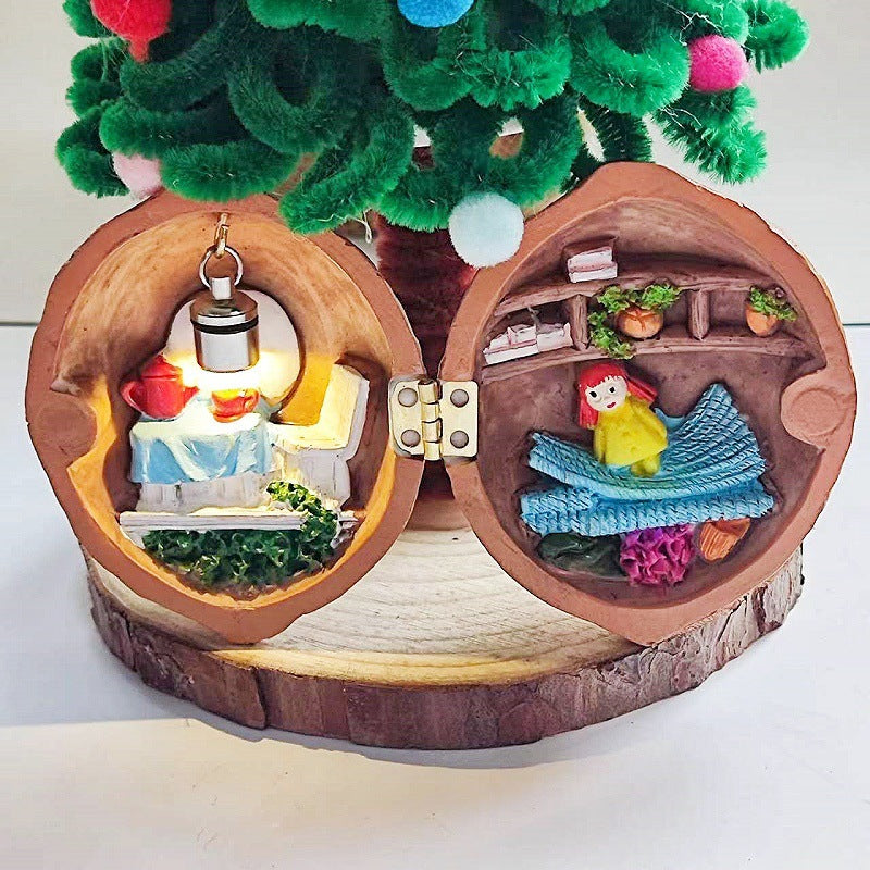 Mini Miniature Walnut World Resin Crafts